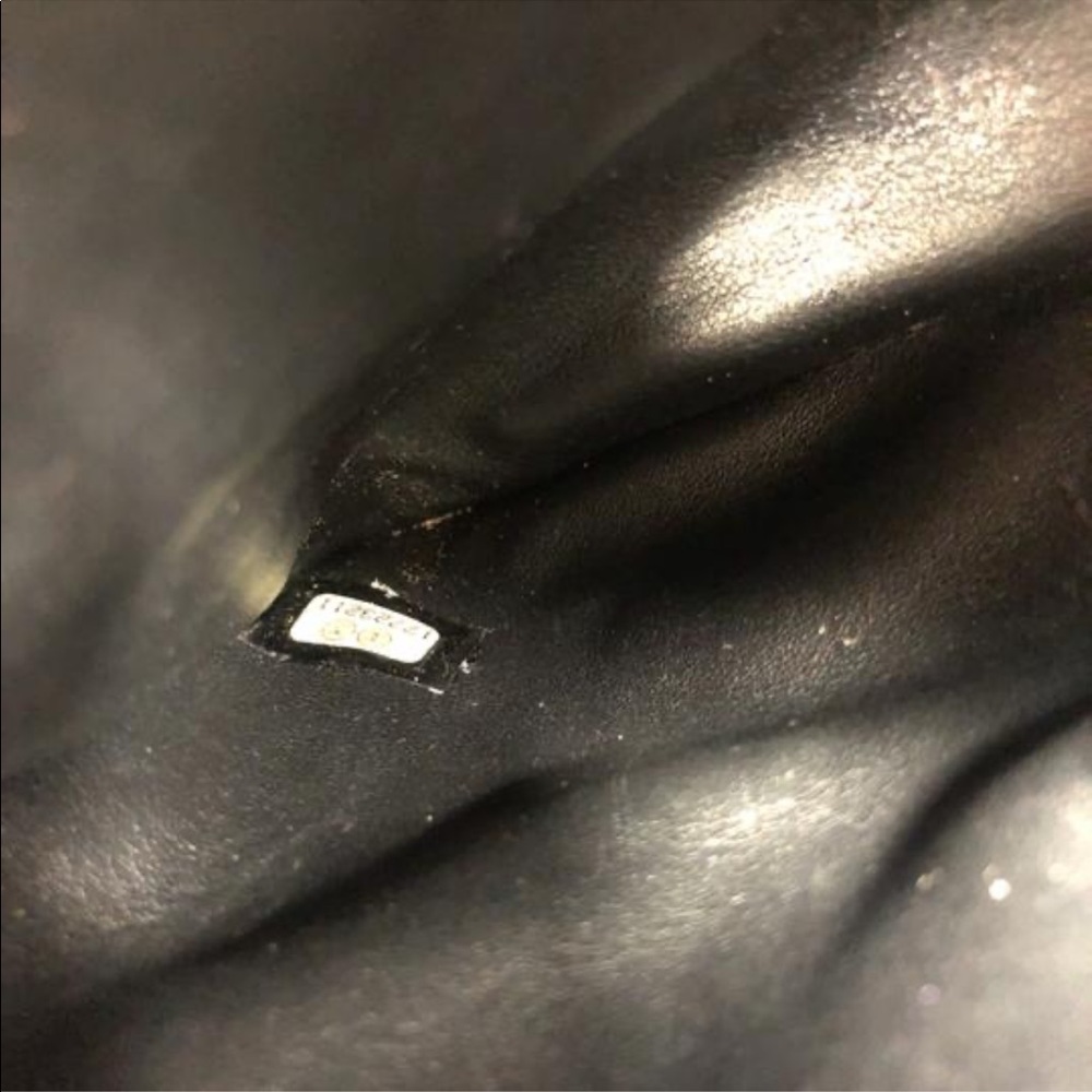 Chanel Medallion Black Python Wristlet - image 5